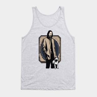 John Wick and His Trusty Dog Vintage Retro Movie Tank Top